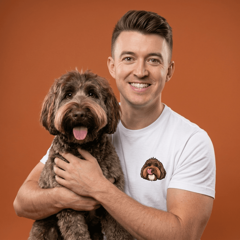 Bryan van De Hondernemer met zijn hond